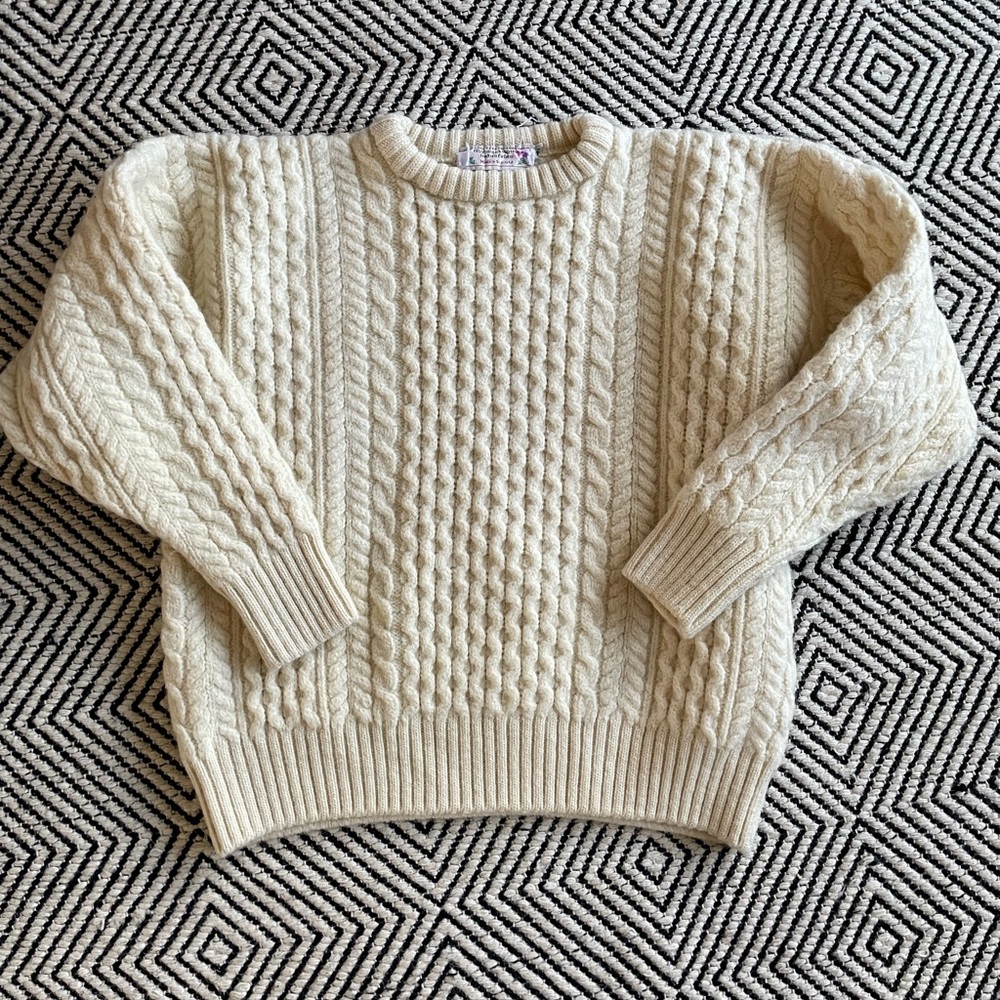 Made in Scotland vintage wool sweater